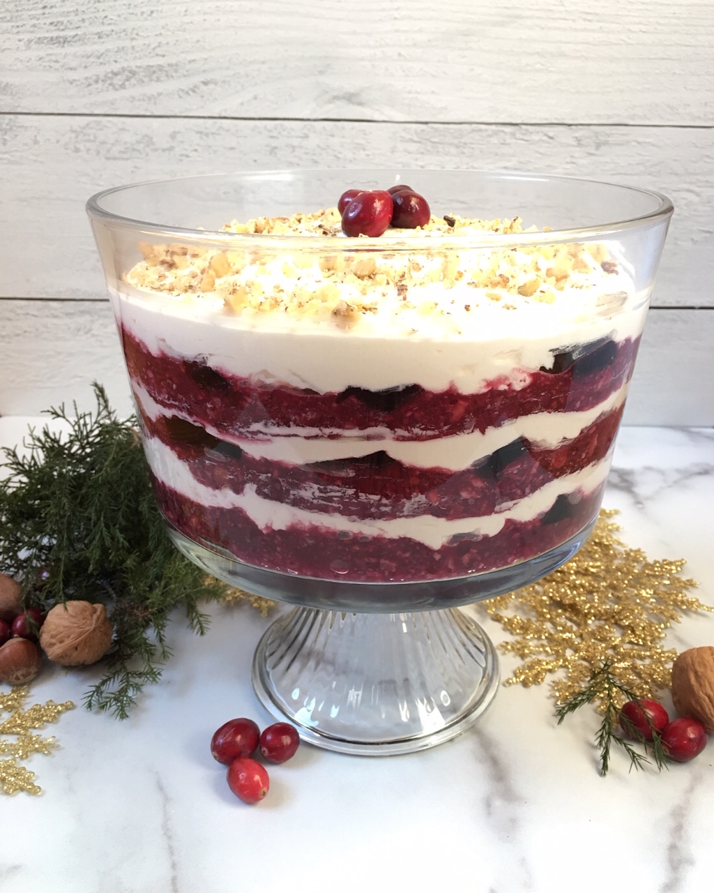 Healthier Holiday Cranberry Gelatin Salad - Gracefully Home