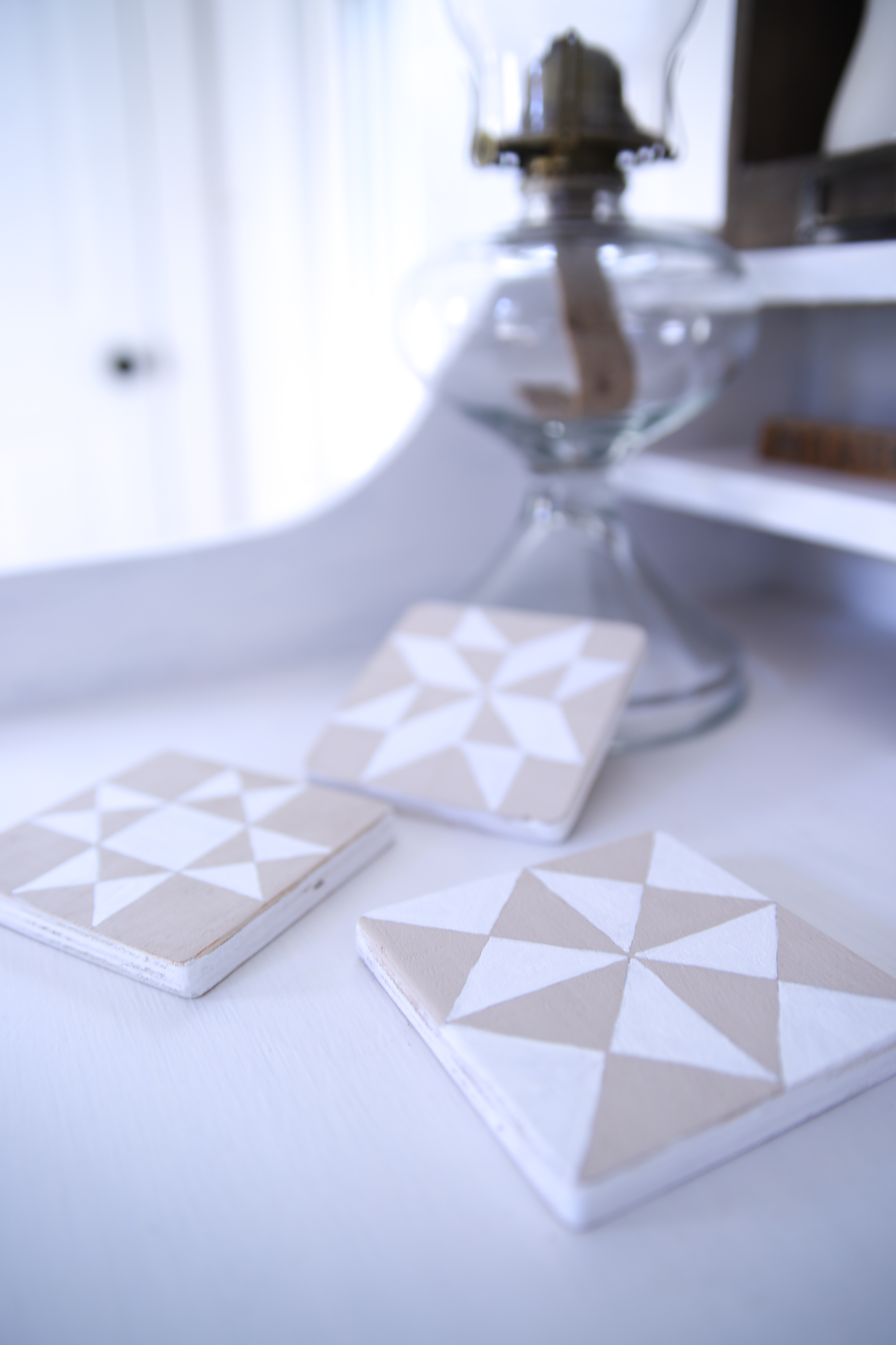 Simple DiY Barn Quilt Coasters