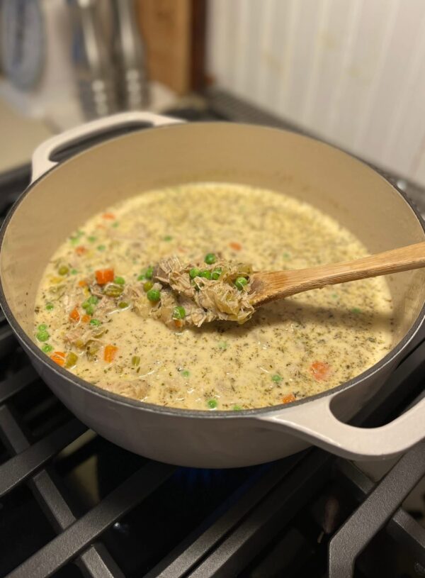 Simple & Nourishing Chicken Pot Pie Soup