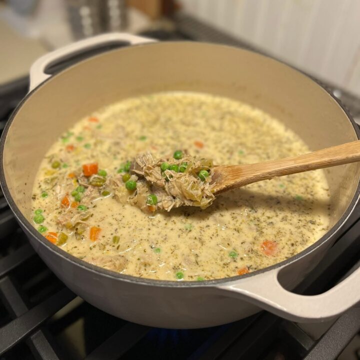 Simple & Nourishing Chicken Pot Pie Soup